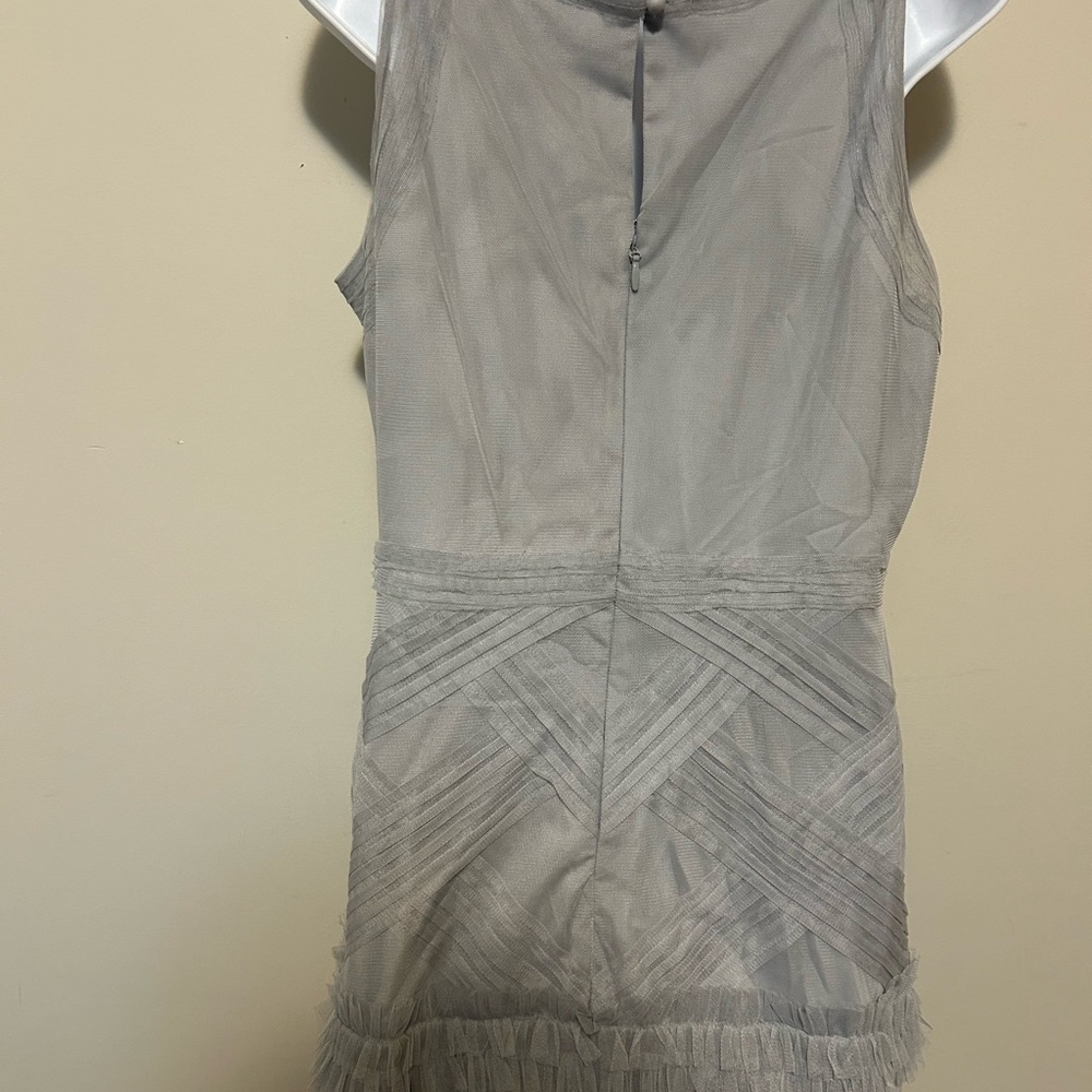 BCBG MaxAzria Elegant Gray Sleeveless Dress
